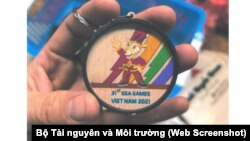 Mẫu móc khóa lưu niệm của SEA Games 31.