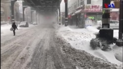 Karın Hayatı Felç Ettiği New York'tan Görüntüler